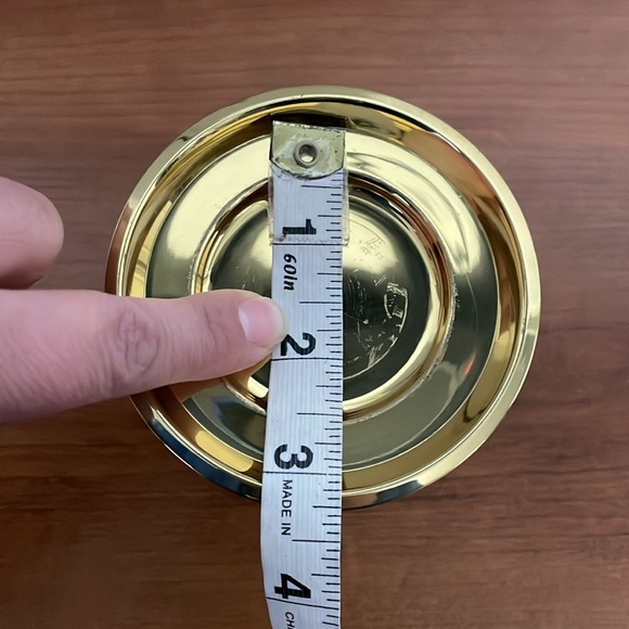 PartyLite "Falmouth" Brass Pillar Candle Holder - Picture 4 of 6